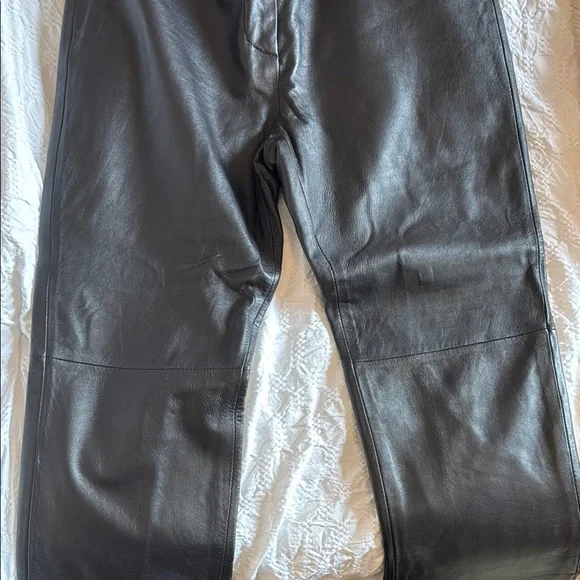 Black Leather Pants - Picture 6 of 7